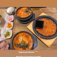 Especially love the jeon!  at Daehwa Vegetarian in Central Singapore