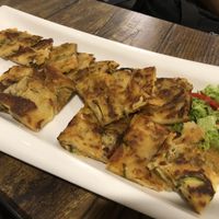 Veg pancake.  at Daehwa Vegetarian in Central Singapore