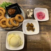 Vegetarian Squid Rings with Appetizer   at Daehwa Vegetarian in Central Singapore