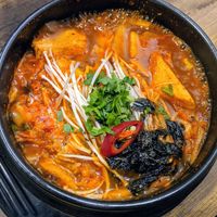 Tofu stew - good level of spice! at Daehwa Vegetarian in Central Singapore