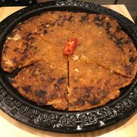 Kimchi pancake. Must try! at Daehwa Vegetarian in Central Singapore