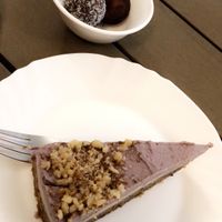 Raw cake and raw balls  at Doka Dauji in Sofia