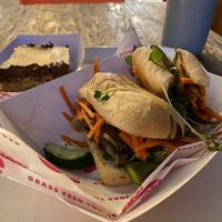 Bahn V and dessert  at Beaut Burger in Tucson