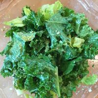 Kale Ceaser with Gopal’s Rawmesan. Ask for light dressing.  at Earth Candy in Rockland