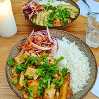 Peanut butter curry 💚 at SOIL Vegan Cafe - West in Amsterdam