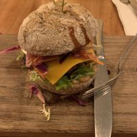 ninja burger at SOIL Vegan Cafe - West in Amsterdam