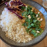 peanut butter curry at SOIL Vegan Cafe - West in Amsterdam