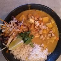 Peanut butter curry at SOIL Vegan Cafe - West in Amsterdam