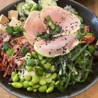 Miso salade met tofu  at SOIL Vegan Cafe - West in Amsterdam