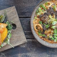 Little disappointed about the bowl. My mind wanted to eat further. My belly not. Nice filled bowl.  at SOIL Vegan Cafe - West in Amsterdam