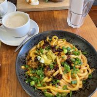 Udon noodles   at SOIL Vegan Cafe - West in Amsterdam