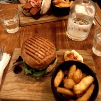 Cheesy Burger and Choripán   at SOIL Vegan Cafe - West in Amsterdam