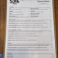 menu  at SOIL Vegan Cafe - West in Amsterdam