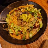 Ben ben udon noodles at SOIL Vegan Cafe - West in Amsterdam