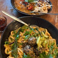 Ben Ben noodles and Original curry   at SOIL Vegan Cafe - West in Amsterdam