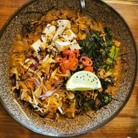 Leider Räuchertofu, das stand so nicht in der Karte at SOIL Vegan Cafe - West in Amsterdam