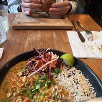 Peanut butter curry  at SOIL Vegan Cafe - West in Amsterdam