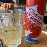 Refreshing coconut water   at SOIL Vegan Cafe - West in Amsterdam