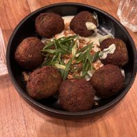 Brave Balls with tzaliki  at SOIL Vegan Cafe - West in Amsterdam