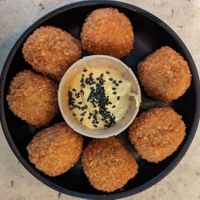 Mushroom Bitterballen at SOIL Vegan Cafe - West in Amsterdam