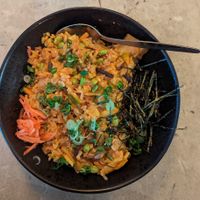 Kimchi Fried Rice at SOIL Vegan Cafe - West in Amsterdam