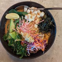 Laksa Ramen at SOIL Vegan Cafe - West in Amsterdam