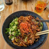 Dragon noodles at SOIL Vegan Cafe - West in Amsterdam