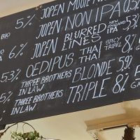 Drinks list at SOIL Vegan Cafe - West in Amsterdam