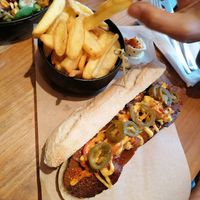 Seitan sandwich (jalapeños, cheddar) at SOIL Vegan Cafe - West in Amsterdam