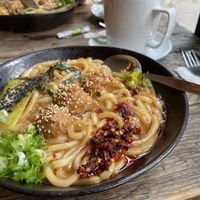 Udon Noodles 🍜   at SOIL Vegan Cafe - West in Amsterdam