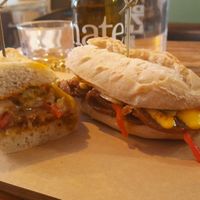 Bulgogi cheese steak sandwich at SOIL Vegan Cafe - West in Amsterdam