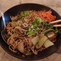 Dragon noodles at SOIL Vegan Cafe - West in Amsterdam