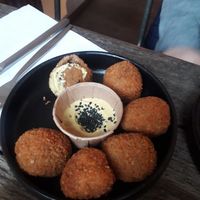 Bitter ballen at SOIL Vegan Cafe - West in Amsterdam