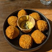 Mushroom Bitterballen at SOIL Vegan Cafe - West in Amsterdam