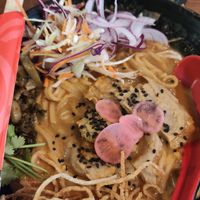 Khao soi noodles at SOIL Vegan Cafe - West in Amsterdam