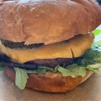 Cheese burger great   at SOIL Vegan Cafe - West in Amsterdam