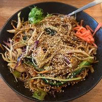 dragon noodles at SOIL Vegan Cafe - West in Amsterdam