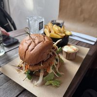 Chickn burger   at SOIL Vegan Cafe - West in Amsterdam