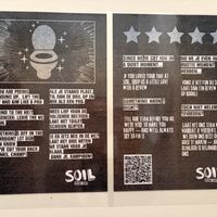 Restroom message   at SOIL Vegan Cafe - West in Amsterdam