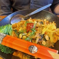 Sate noodles  at SOIL Vegan Cafe - West in Amsterdam