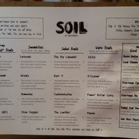 Menu at SOIL Vegan Cafe - West in Amsterdam