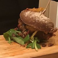 The SOIL vegan burger  at SOIL Vegan Cafe - West in Amsterdam