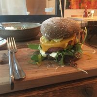 Burger.  (No sides) at SOIL Vegan Cafe - West in Amsterdam