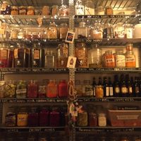 Shelf of goodness for every fermentation lover! at SOIL Vegan Cafe - West in Amsterdam
