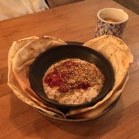 Bean hummus with pita  at SOIL Vegan Cafe - West in Amsterdam