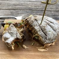 pastrami reuben at SOIL Vegan Cafe - West in Amsterdam