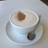 Chai lattee  at Aux Vivres - Westmount in Montreal