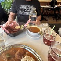 Vegan wings and Thai pumpkin soup at Aux Vivres - Westmount in Montreal