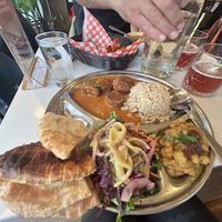 Khofta platter at Aux Vivres - Westmount in Montreal