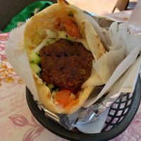 Falafel in pita at Mam's Best in Key West